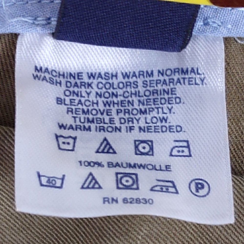 Lands End 100% Cotton French Walnut Misses Khaki Chinos Size (Fit 1) 12X32 (NWT) - Picture 10 of 12